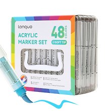 Маркеры акриловые 48цв "Lite" (кисть, жидк.чернила) (Languo)