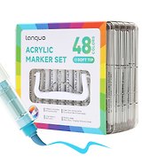 Маркеры акриловые 48цв "Lite" (кисть, жидк.чернила) (Languo)