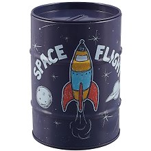 Копилка Бочка Ракета Space flight (металл) (8х12) (12-9412-03312-7)