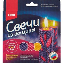 Набор для творчества LORI Свечи из вощины Нежность лепестков