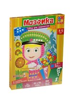 Весел. мозаика Маша и Медведь (Маша в кепке) (VT4207-03) (23х33см) (2мм толщ.) (360 накл.) (3-5л.) (коробка)