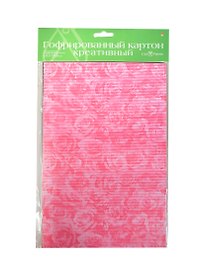 Набор для творчества Гофрированный картон креативный (11-404-189) (4 листа/4 цвета) (195х288мм) (упаковка)