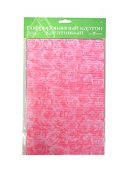 Цветной картон, 4 цвета, 4 листа, гофрированный - Альт