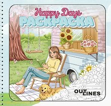 OUTLINES Happy Days. Счастливые моменты. Раскраска