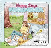 OUTLINES Happy Days. Счастливые моменты. Раскраска