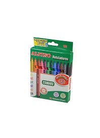 Фломастеры 12цв "STANDARD" стержень 3мм, к/к, подвес, ALPINO