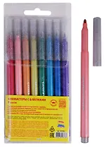 Фломастеры Каляка-Маляка, с блёстками 8 цветов