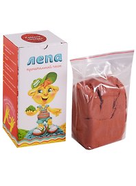 Минеральный песок (красный) (00-00000279) (1кг.) (Трогательный песок Лепа) (3+) (коробка)