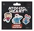 Набор значков Atomic heart Атомное противостояние (дерево) (3 штуки) - 0