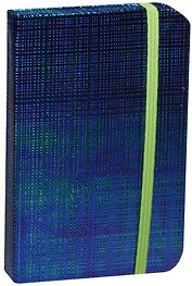 Записная книжка А6 "Перламутр синий"