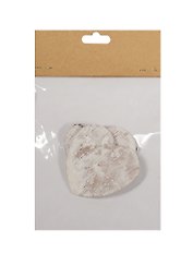 Декоративный элемент из коры, «Сердце», 5 см, 2 штуки