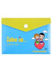 Папка-конверт А6 на кнопке "Love is… Блаженство"