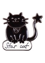 Значок Pin Joy Котик со звездой (металл)