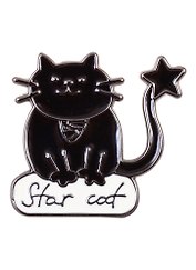 Значок Pin Joy Котик со звездой (металл)