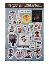 Подозрительная сова. Набор наклеек. Ловля на живца