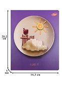 Тетрадь общая «Пейзаж из продуктов на тарелке», 48 листов в клетку, А5, в ассортименте - Academy Style - 2
