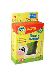 Игра с маркером «Умнички. Пиши и вытирай. Корова», Vladi Toys