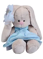 Мягкая игрушка Зайка Ми в голубом платье со звездой (18 см) (SidS-207)