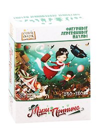 Фигурный пазл «Мэри Поппинс» 81 элемент, дерево, Нескучные игры