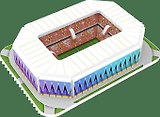 Сборная модель, 3D пазл, стадион  Ростов Арена,10 дет., 7,4*5,4*1,8см