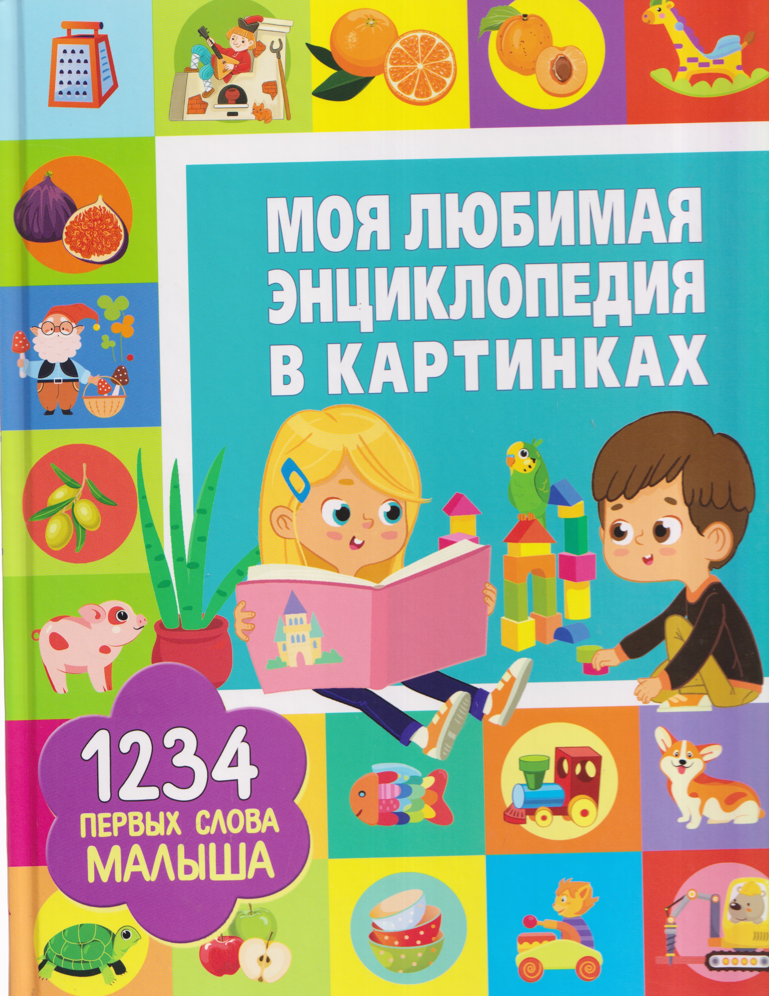 Обложка книги «Моя любимая энциклопедия в картинках. 1234 первых слова малыша»
