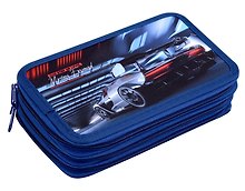 Пенал 3отд. "Super car" 19*11, молния, полиэстер