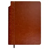 Ежедневник недат. А5 160л "Сариф" коричневый, иск.кожа, тв.переплет, офсет, ляссе