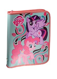 Папка для тетрадей «My Little Pony» А5, пластик, на молнии с трёх сторон, Academy Style
