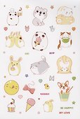 KAWAII DREAM Наклейки для ежедневников, смартфонов и ноутбуков (черная обложка) - 2