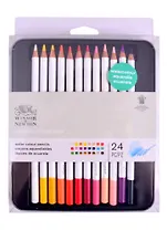 Карандаши акварельные 24цв, мет.кор., Winsor&Newton