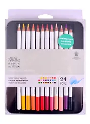Карандаши акварельные 24цв, мет.кор., Winsor&Newton