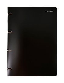 Тетрадь на кольцах «Onyx» 80 листов в клетку, А4, сменный блок - Listoff