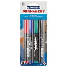 Маркеры перманентные 4 цвета 2,5 мм, Centropen