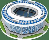 Сборная модель, 3D пазл ,стадион Волгоград Арена,12 дет., 6,1*6,1*2,2см