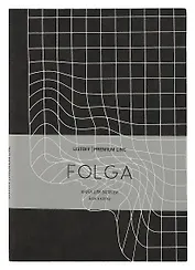 Книга для записей А5 80л кл. "FOLGA. 2" иск.кожа, тиснение серебр.фольгой, ляссе