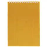 Блокнот А5 80л кл. "LINE NEON" желтый, пласт.обл, спираль