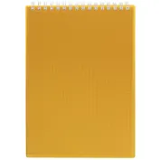 Блокнот А5 80л кл. "LINE NEON" желтый, пласт.обл, спираль