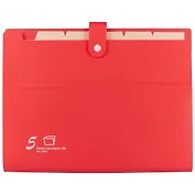 Папка на кнопке, 5 отделений, А4