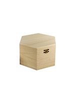 Шкатулка для росписи, Матрешка многоугольные (АМ0109-3) (11005804-3) (м12х12х7,5) (дерево)