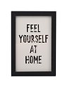 Фоторамка 10*15 "Feel yourself at home" черное дерево