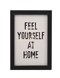 Фоторамка 10*15 "Feel yourself at home" черное дерево