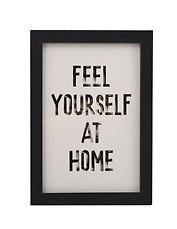 Фоторамка 10*15 "Feel yourself at home" черное дерево