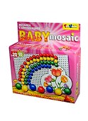 Игра, Мозаика с аппликацией, "Полянка", d10+d20/80 4 цв 9 аппл. - 1