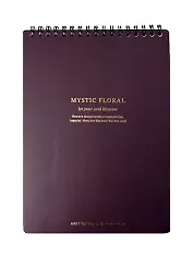 Блокнот А5, 80 листов в линейку, "Blossom", фиолетовый, на спирали