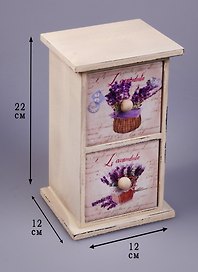 Шкатулка Лаванда (22х12х12см) (6818011)