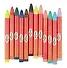 Мелки восковые 12 цветов "Оранжевое солнце", пастельные, Гамма - 1