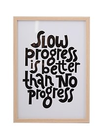 Фоторамка 21*30 "Slow progress" светлое дерево
