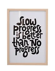 Фоторамка 21*30 "Slow progress" светлое дерево