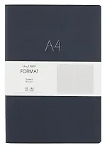 Книга для записей А4 60л "Format. No 3" иск.кожа, интеграл.переплет, тиснение фольгой