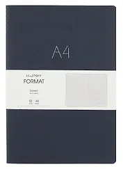 Книга для записей А4 60л "Format. No 3" иск.кожа, интеграл.переплет, тиснение фольгой